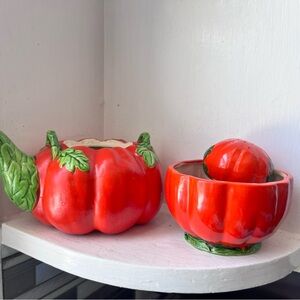 Vintage Pumpkin Kitchen Set